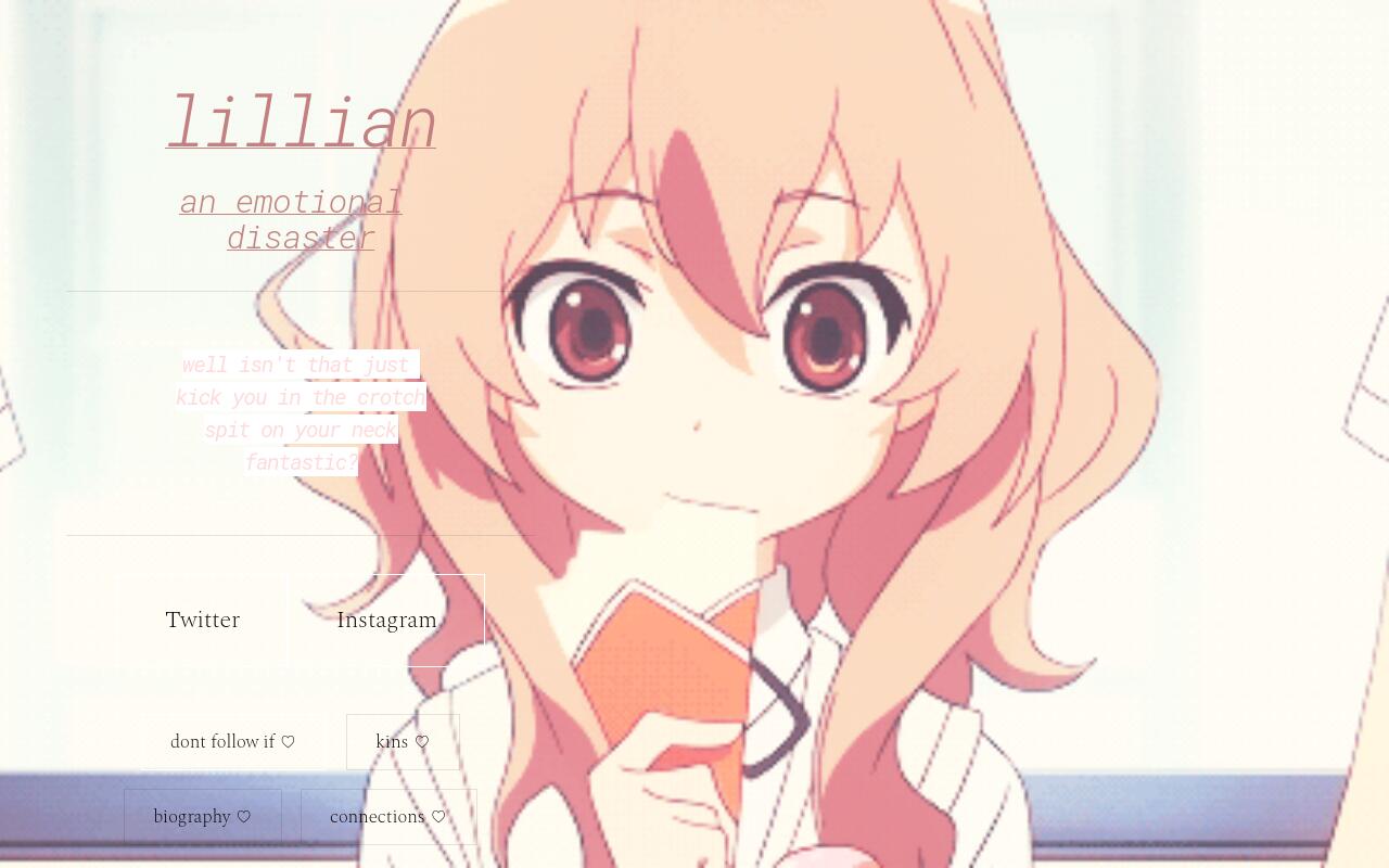 Carrd profile picture for @lillian